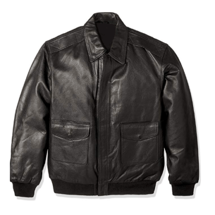 MEN’S BOMBER BLACK LEATHER JACKET - Jacket World