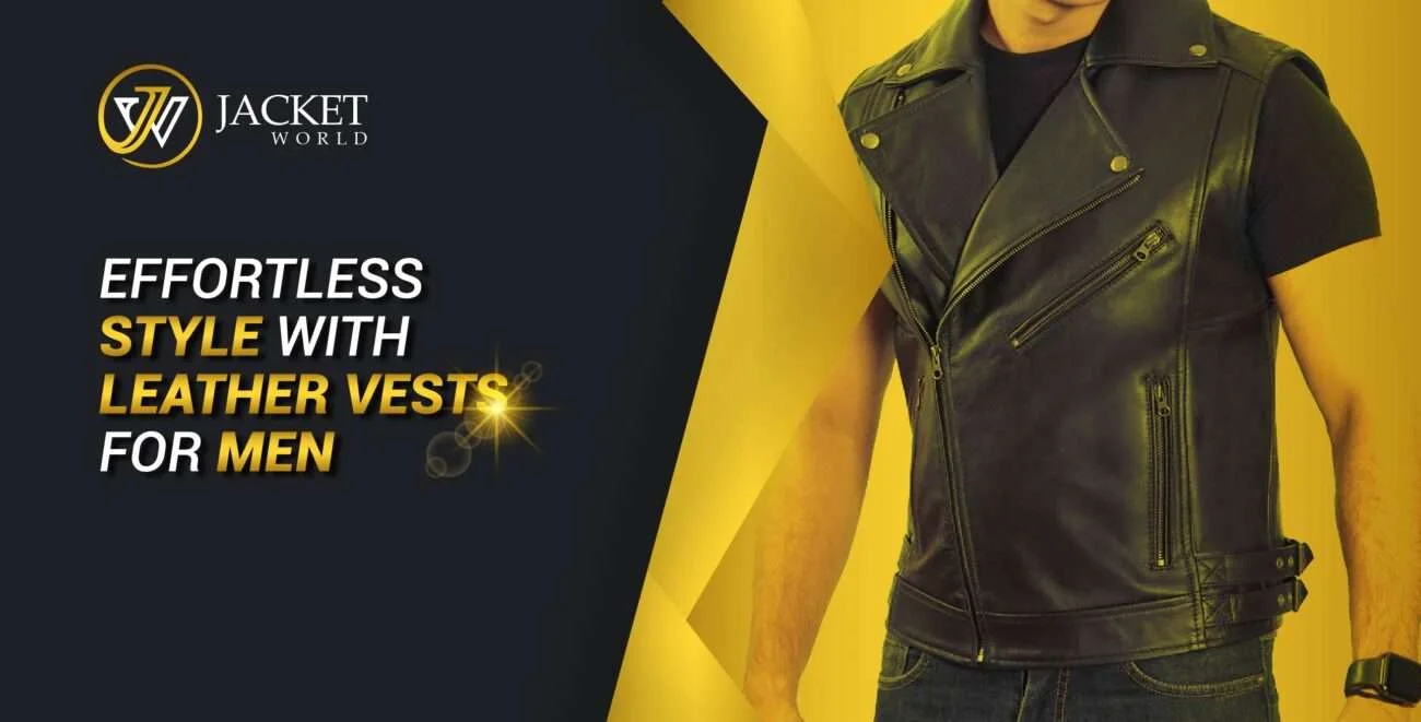 Leather vest for men's