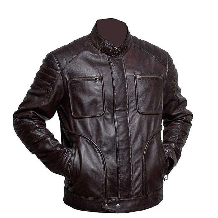 NZ FLAG BIKER CAFE RACER LEATHER JACKET JACKET WORLD