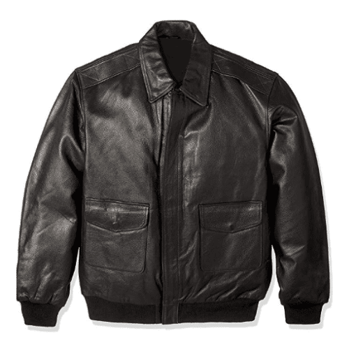 MEN’S BOMBER BLACK LEATHER JACKET | Jacket World