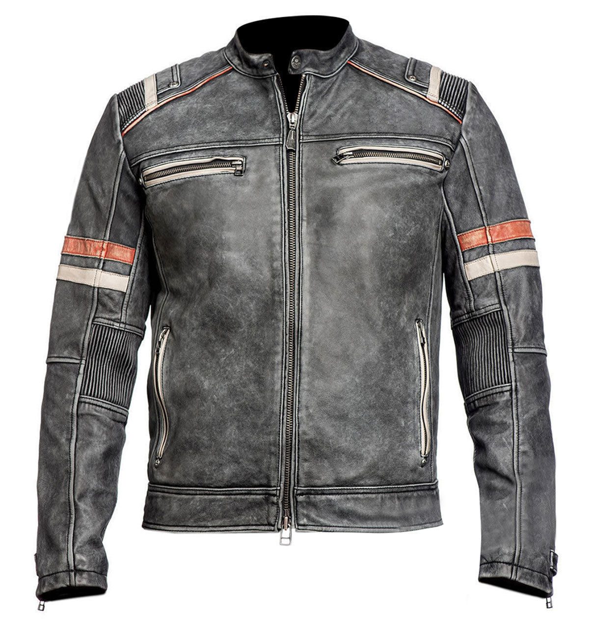 RETRO DISTRESSED BIKER Jacket World   S L1600 51 