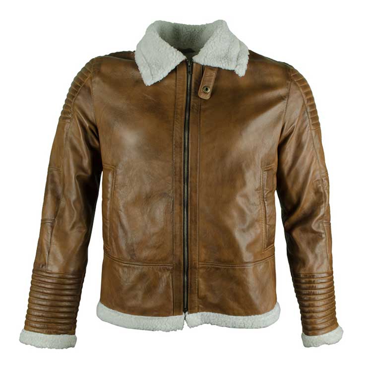 MEN’S BOMBER BLACK LEATHER JACKET | Jacket World